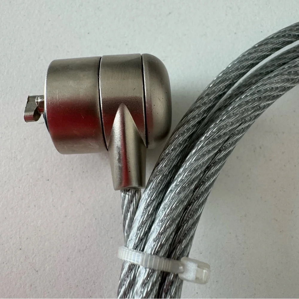 Kensington Silver Computer Laptop Security Cable with Lock and Keys